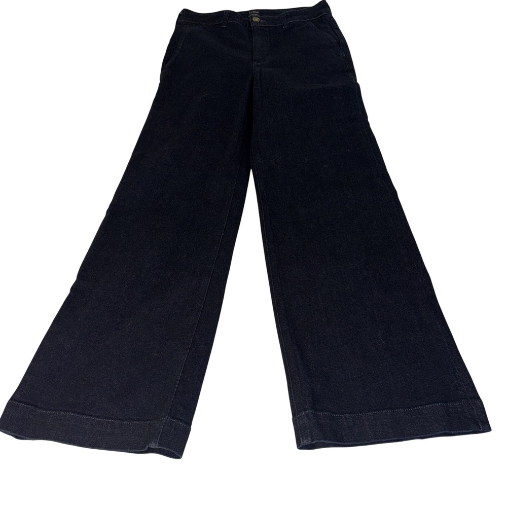 J Crew High Rise Trousers 27 Women's Denim Blue Jeans